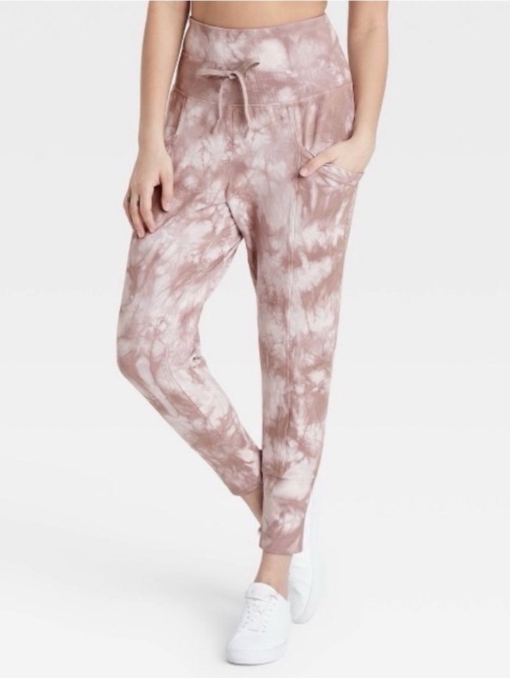all in motion Tie-Dye High-Waist Joggers in Rose Taupe